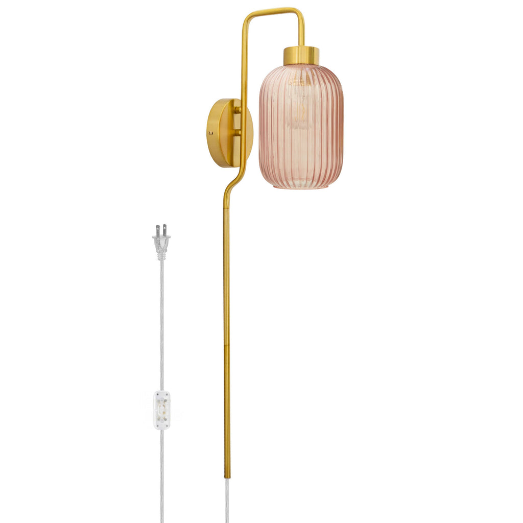 32"H Davia Retro Wall Sconce Pink, White, Smoke, or Green