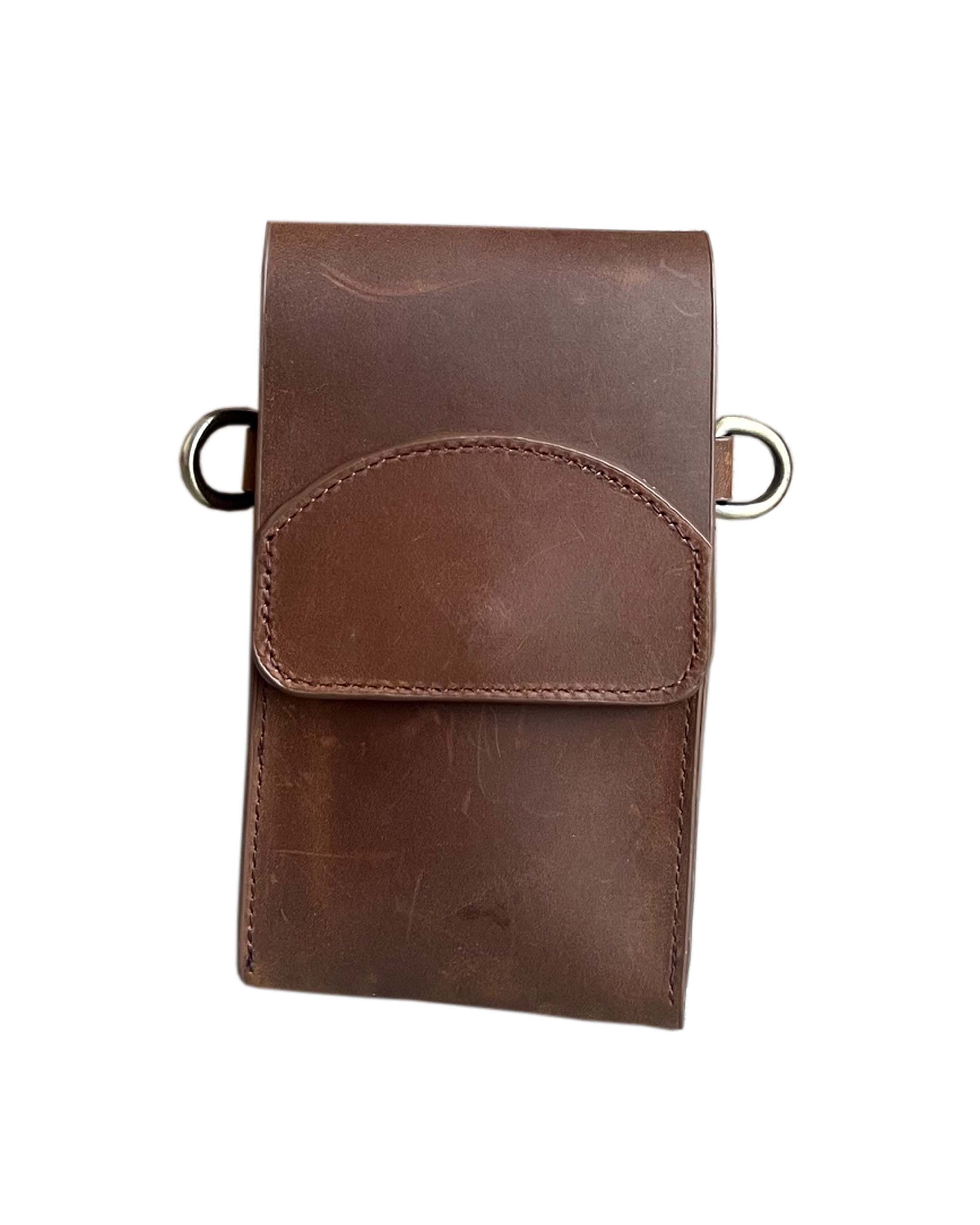 Vintage leather phone bag mini crossbody