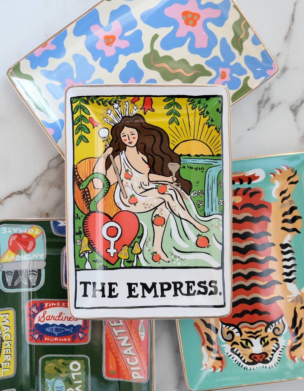 Porcelain Trinket Tray | Jade Tiger