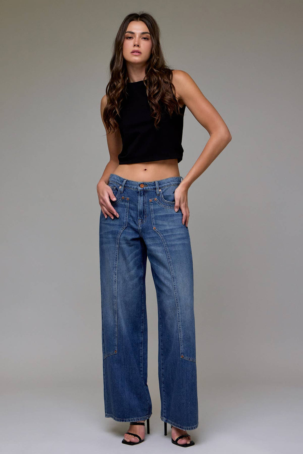 Medium Vintage Classic Patch Oversized Baggy Jean