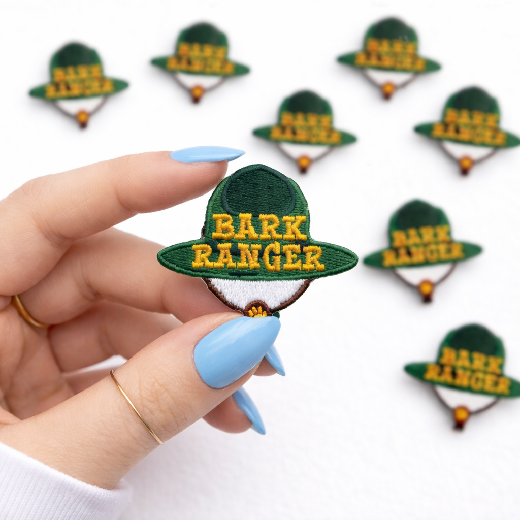 Bark Ranger Embroidered Dog Iron On Patch