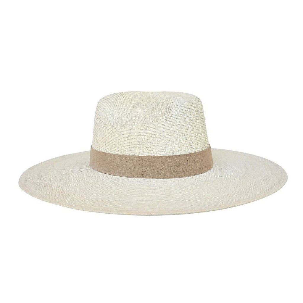 Atrani Straw Truman Crown Hat - Beige