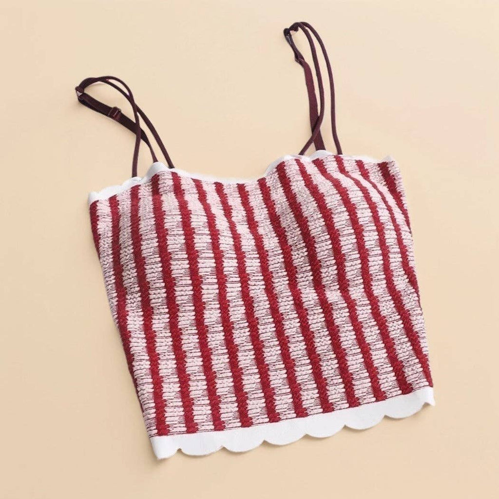 Sweet Striped Padded Camisole