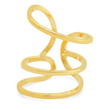 Abstract Gold Ear Cuff