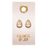 Stud Earrings - Fullness of Joy - Droplet