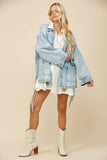 Side Tie Denim Jacket