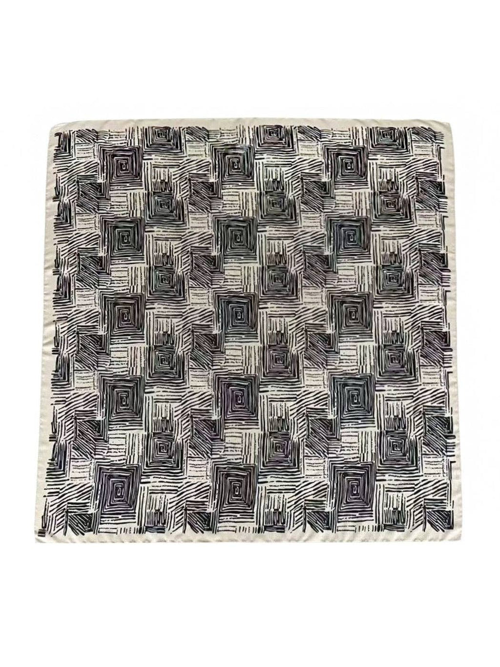 Scarvii - Abstract Geometric Line Square Scarf