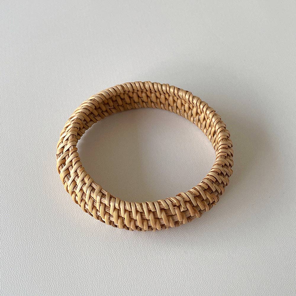 Vintage Straw Braided Round Bracelets DP25B587