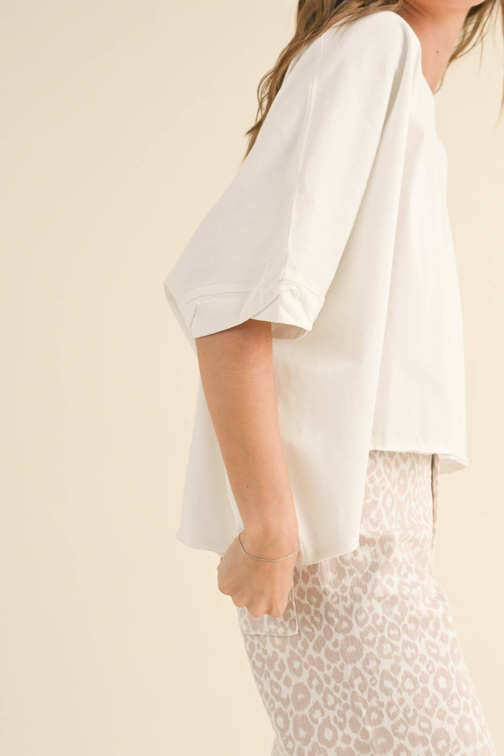 BYE AND WASH OVERSIZED TOP