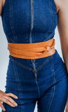 Tie-On Waist Cinching Obi Wrap Belt
