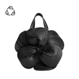Monroe Black Flower Recycled Vegan Top Handle Bag