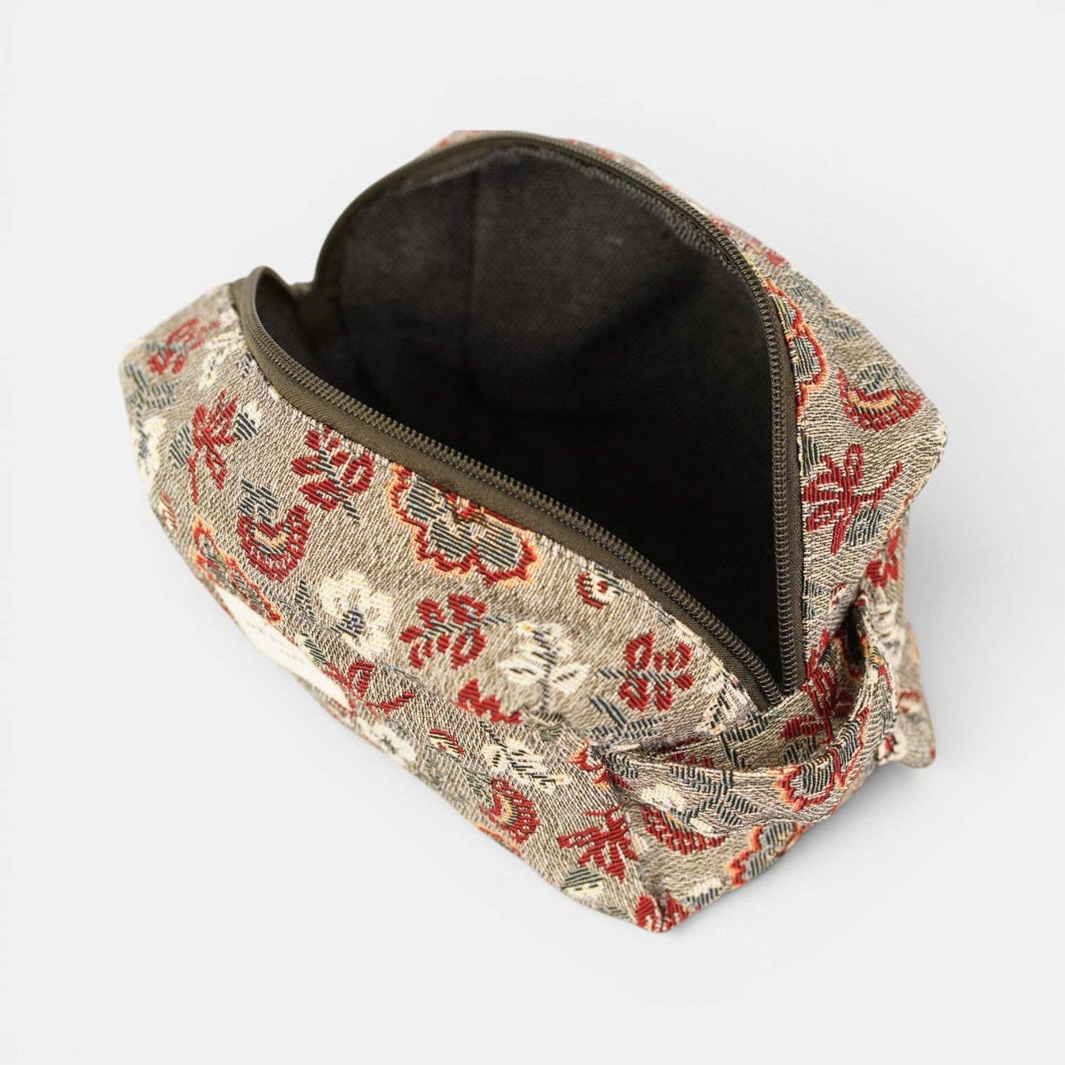 Nira Floral Jacquard Squared Makeup Bag