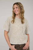 WASHED RIBBED SHORT SLEEVE TEE WITH POCKET (PRE-ORDER)