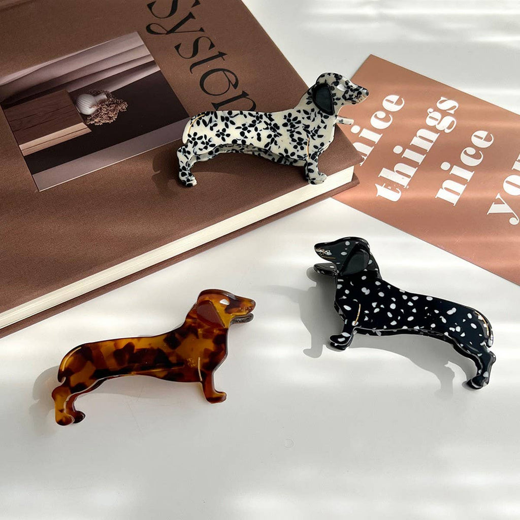 Dachshund Dog Hair Claw Clip