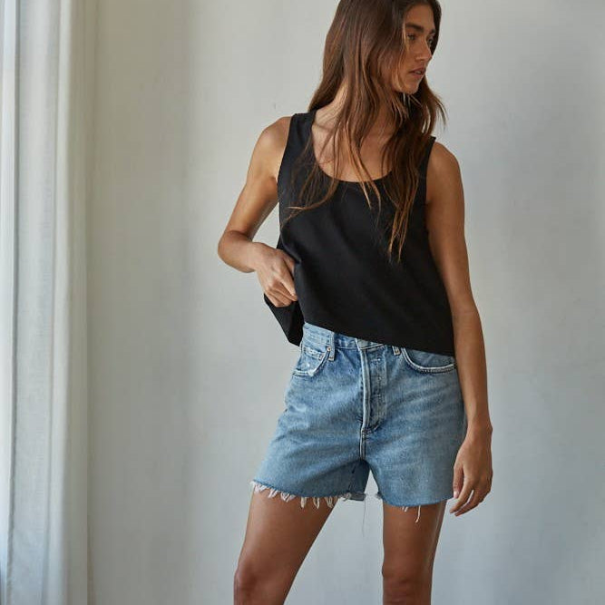 Cotton Scoop Neck Tank Top 4 Colors