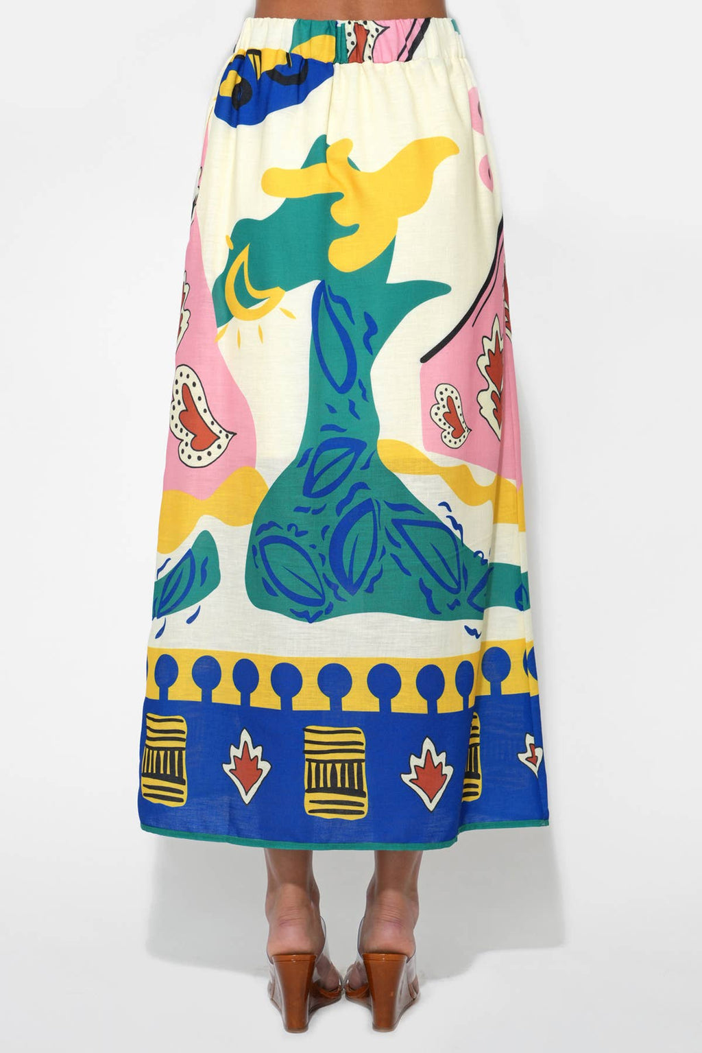 Cleo Pull On Printed Skirt