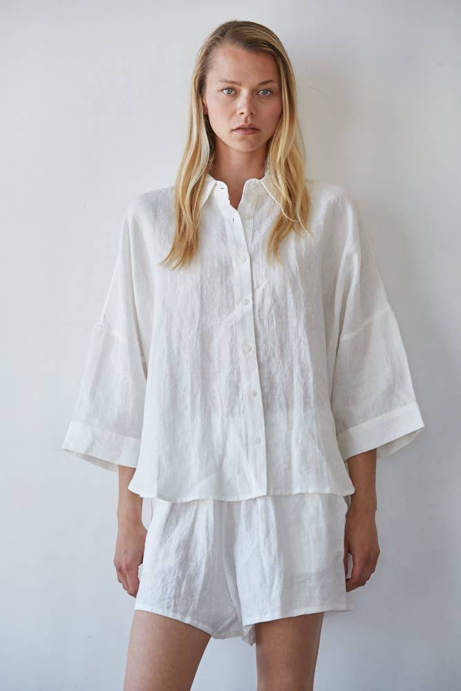 Linen Button Down Shirt
