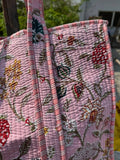 Laura Quilted Floral Bag Tote