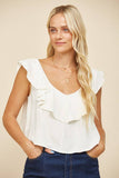 Ruffled Crop Blouse