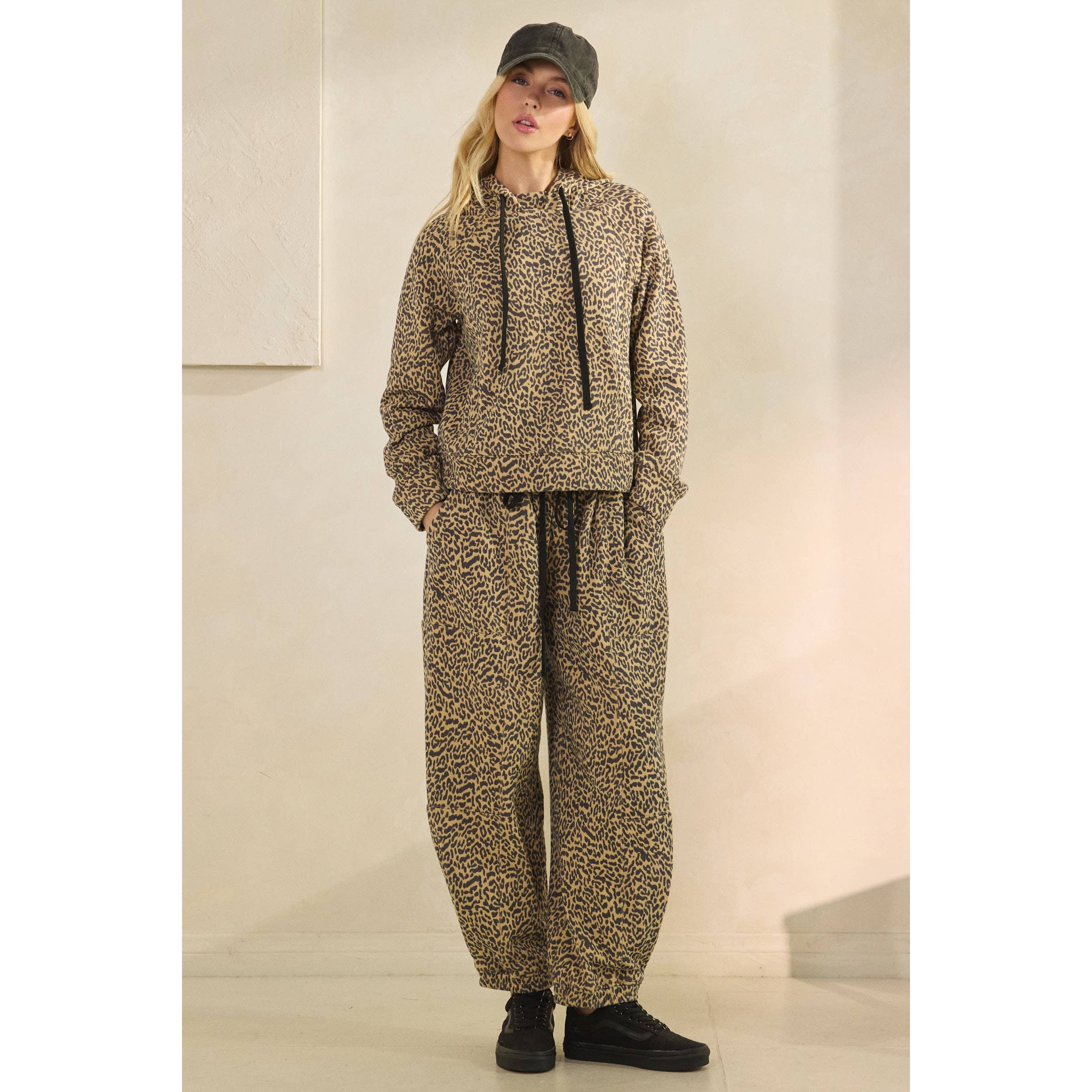 Printed French Terry Pants