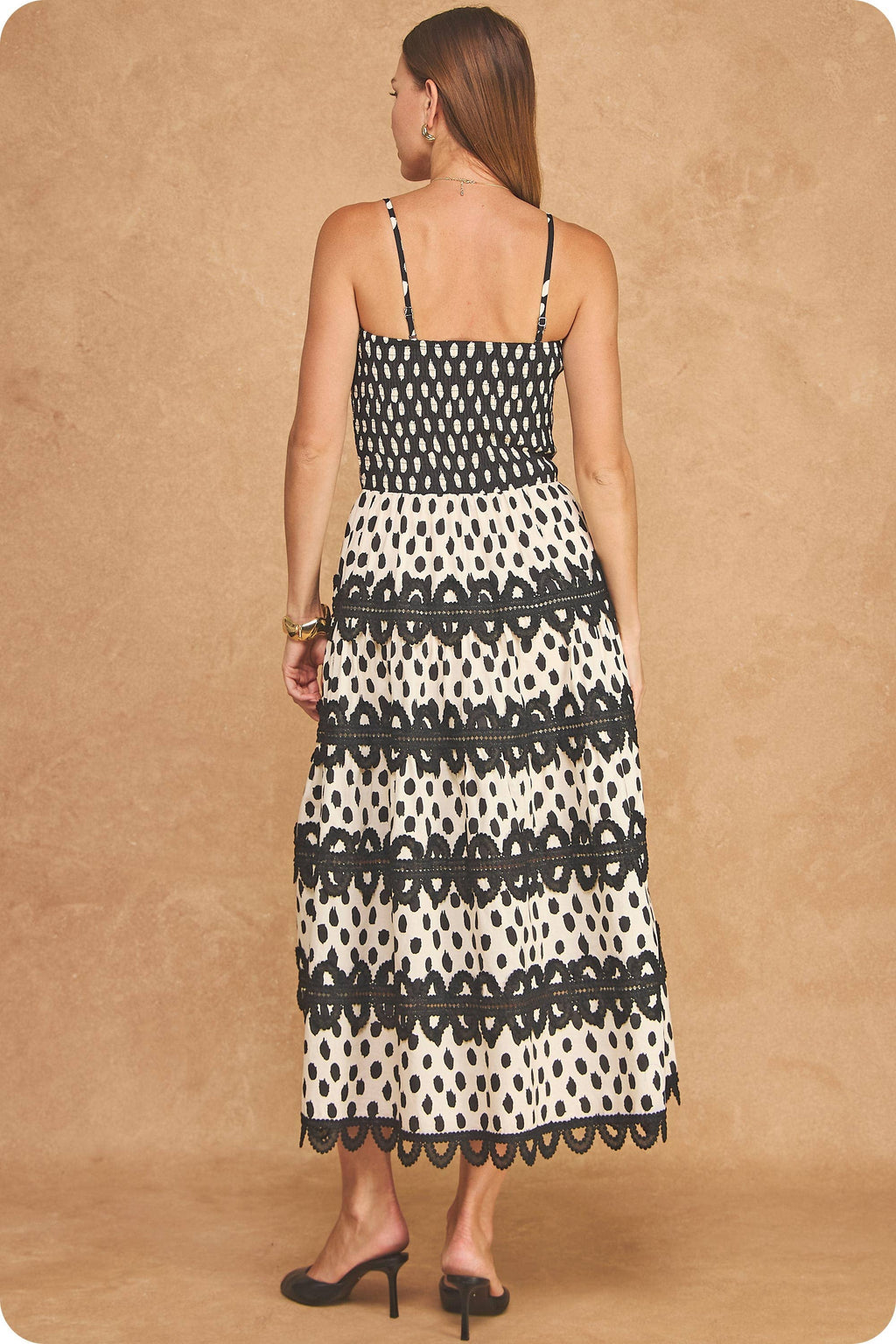 Marlowe Polka Dot Midi Dress