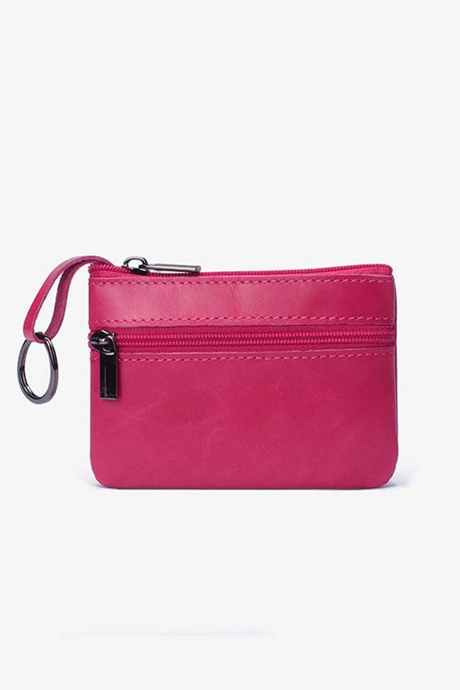 Retro PU Leather Zipper Card Bag ZZKF249