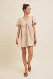 Embroidered Mini Dress