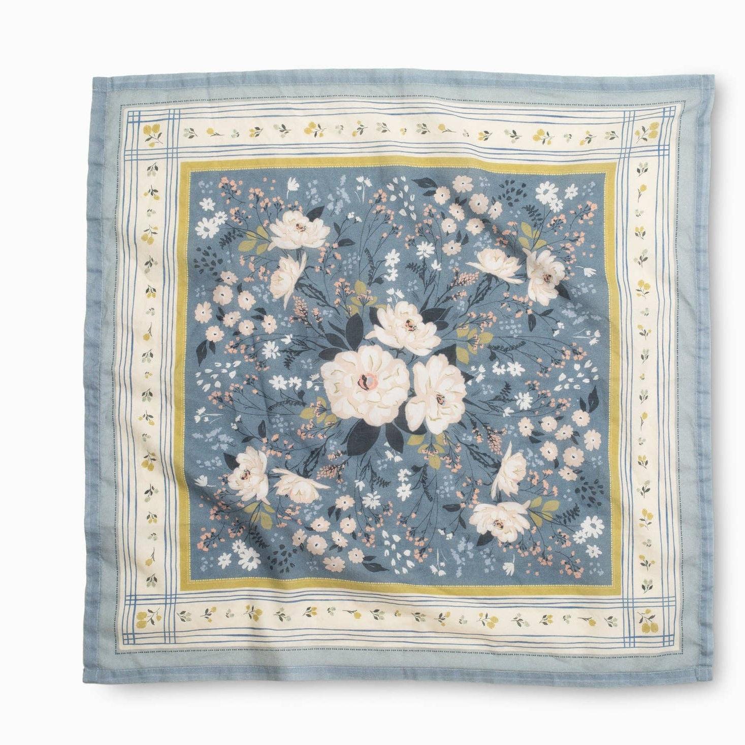 Flutterby Bandana | Bloom Field - Blue Floral