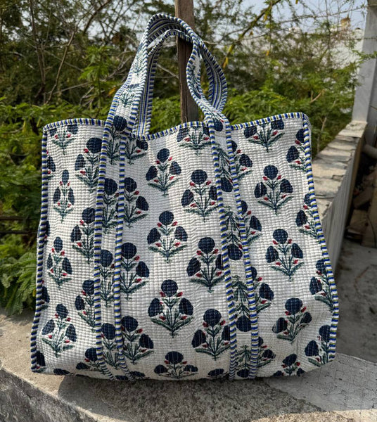 Danielle Quilted Floral Bag Tote