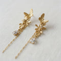 Vintage-Inspired Butterfly Drop Earrings