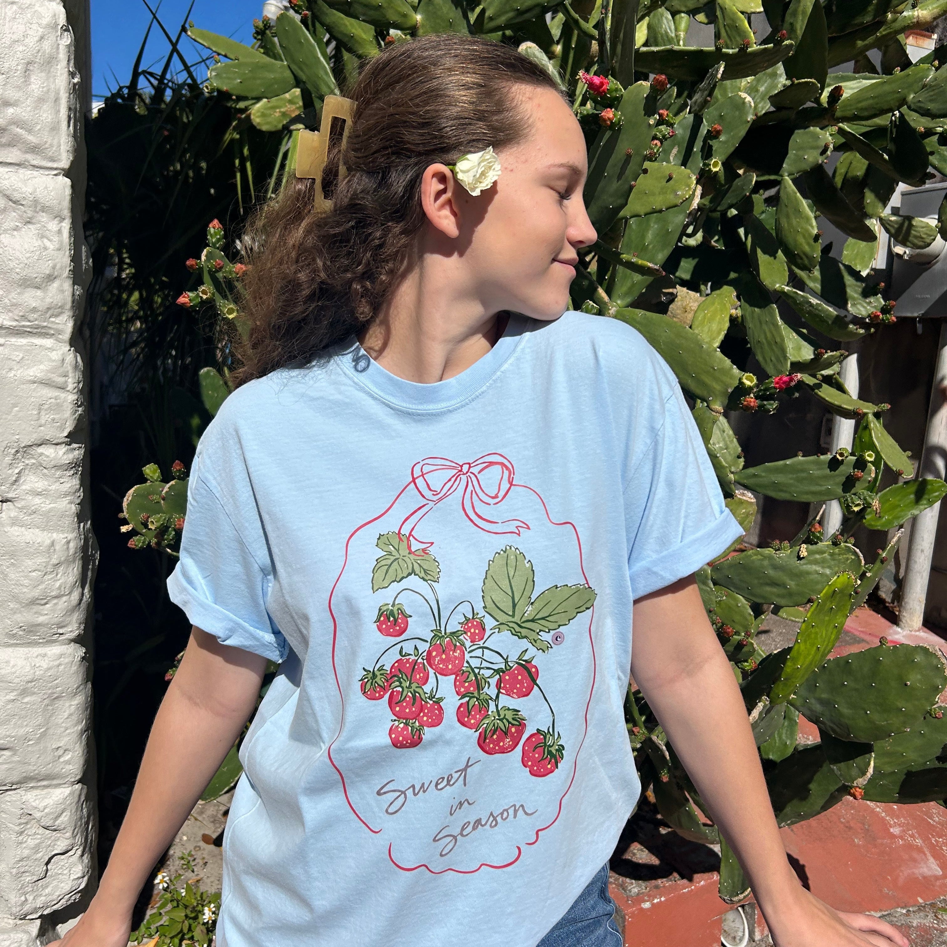 Sweet in Season Strawberry Graphic Tee