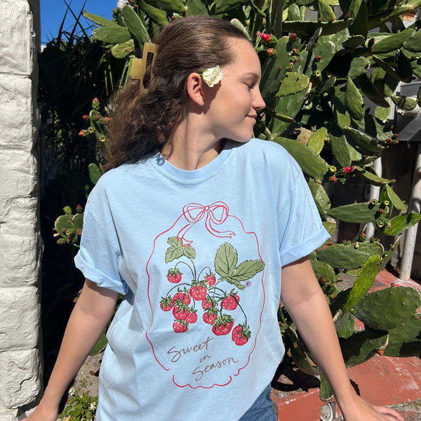 Sweet in Season Strawberry Graphic Tee