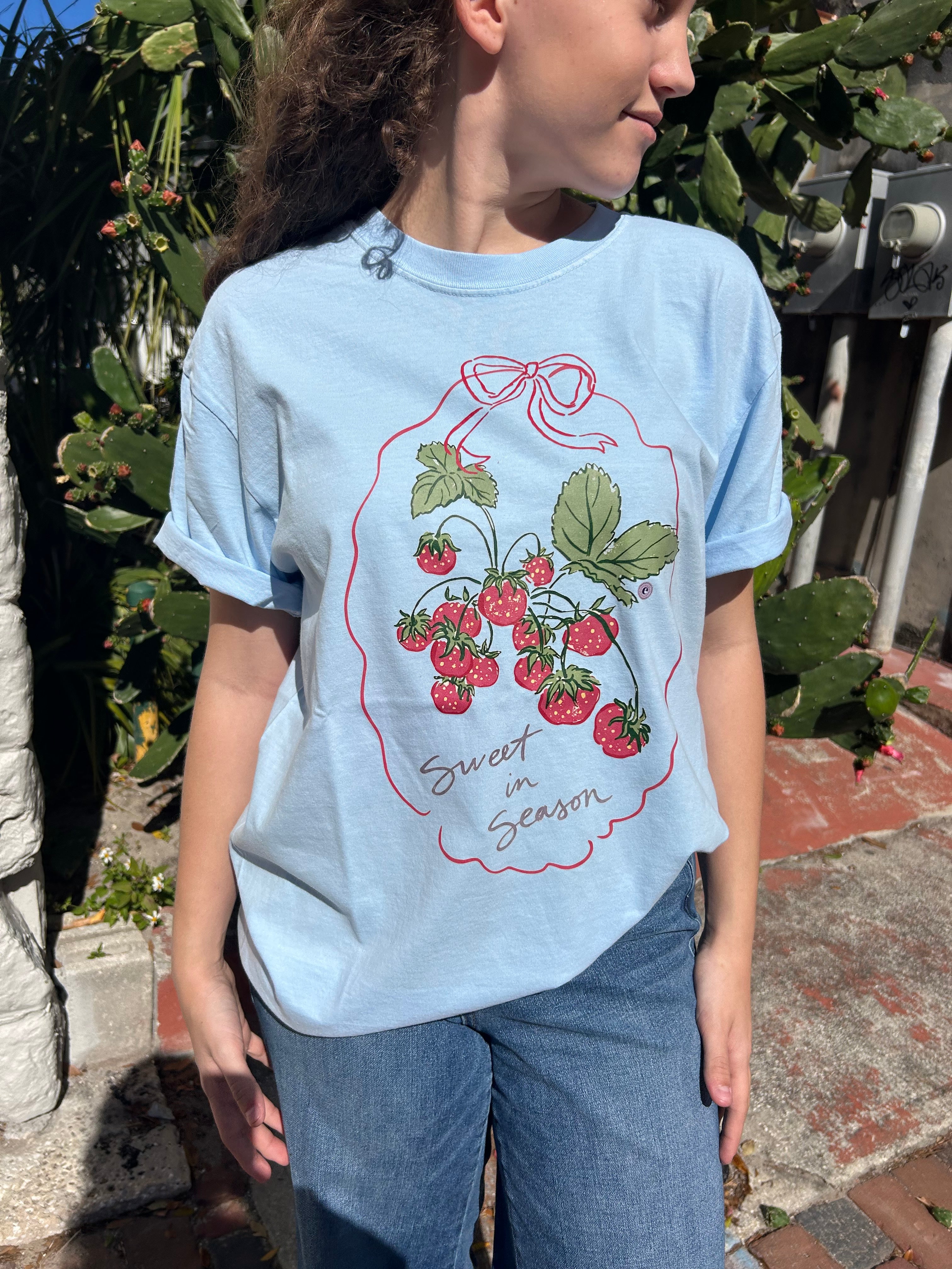 Sweet in Season Strawberry Graphic Tee