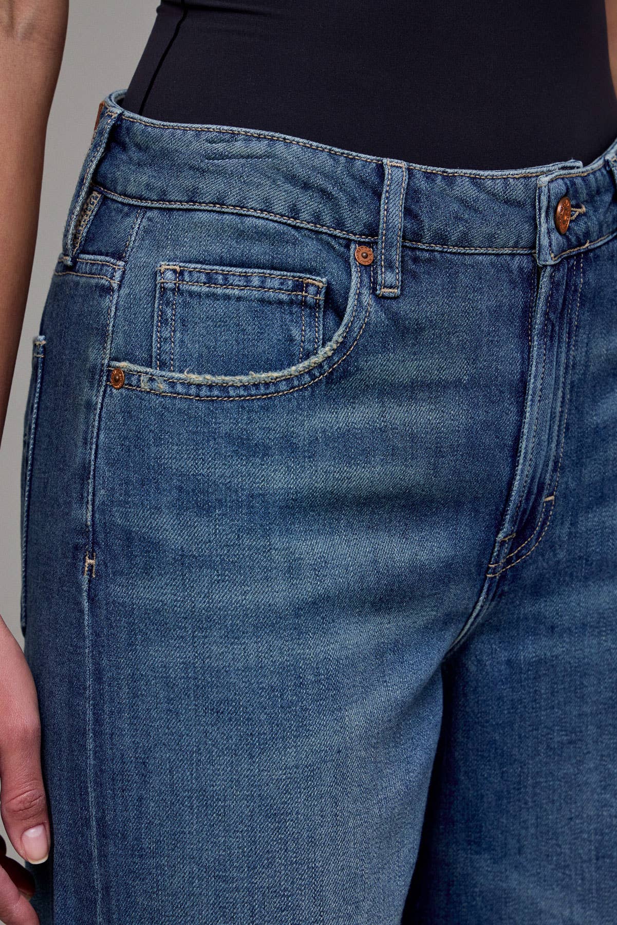 Medium Vintage Clean Super Soft High Rise Super Wide Leg