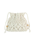 Crocheted Woven Macramé Drawing Crossbody