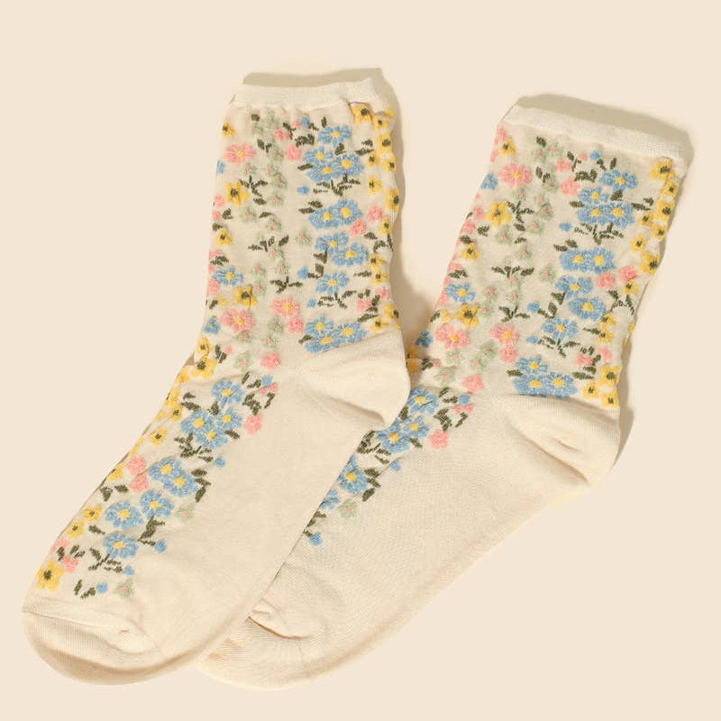 Julie Flower Socks