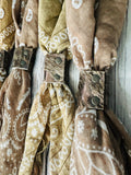Earth Tones Hand Dyed Bandanas