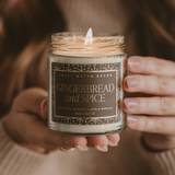 *NEW* Gingerbread and Spice 9 oz Soy Candle, Christmas Decor