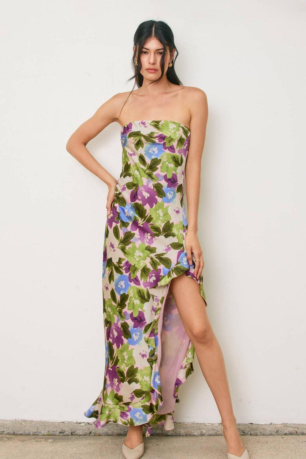 Violet's Satin Maxi