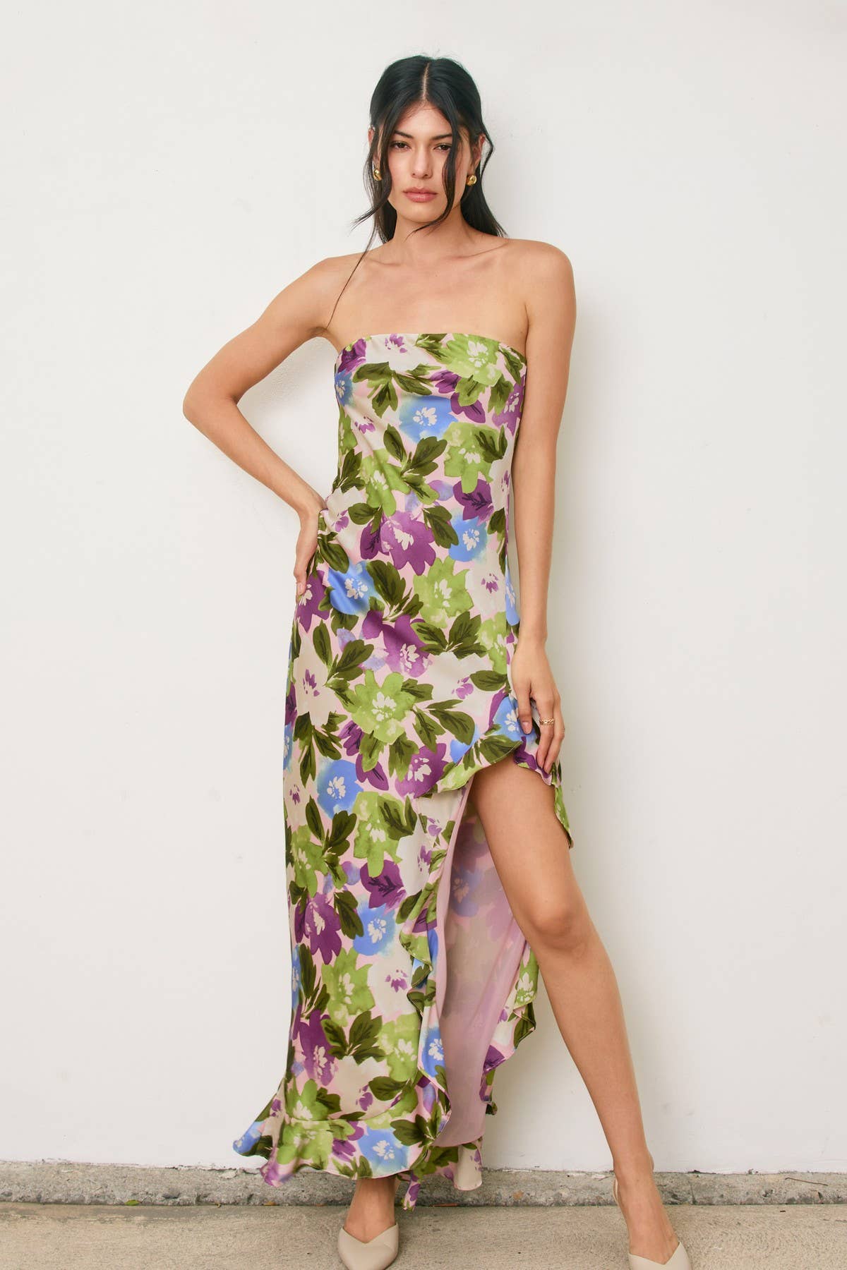 Violet's Satin Maxi