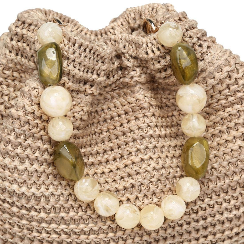 Emery Beaded Handle Crossbody Bag