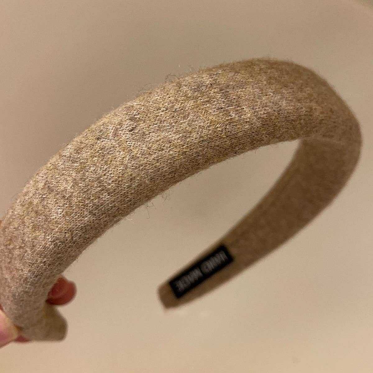 SOLID COLOR WOOL HEADBAND