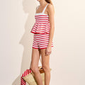 Knitted Stripe Shorts
