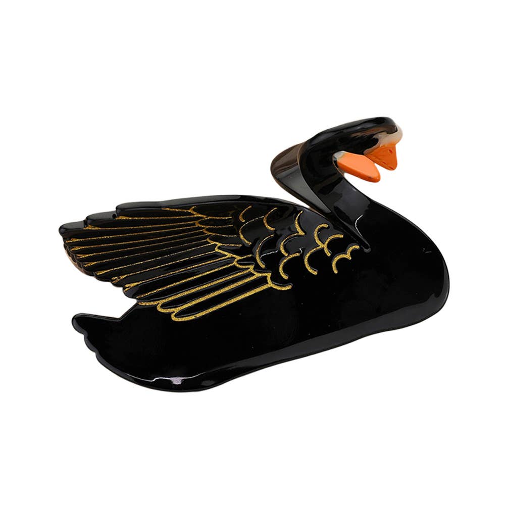 Swan Hair Claw Clip