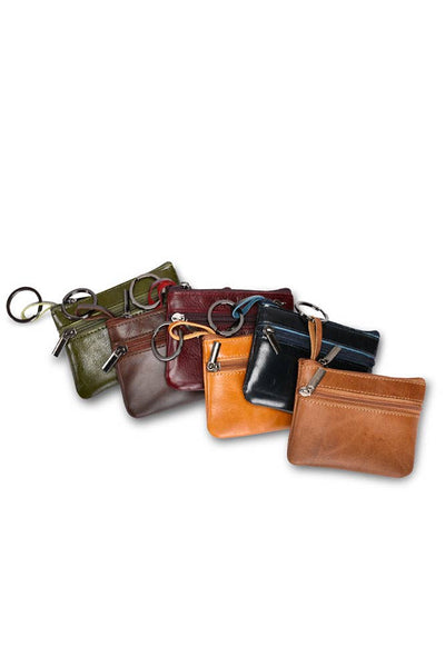 Retro PU Leather Zipper Card Bag ZZKF249