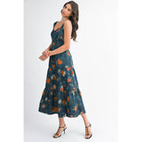 Floral Jacquared Maxi Dress