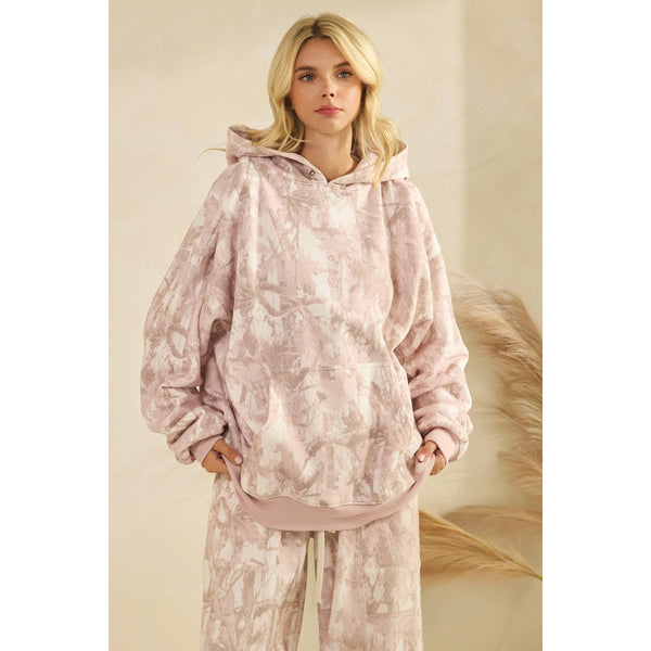 Printed Fleece Hoodie