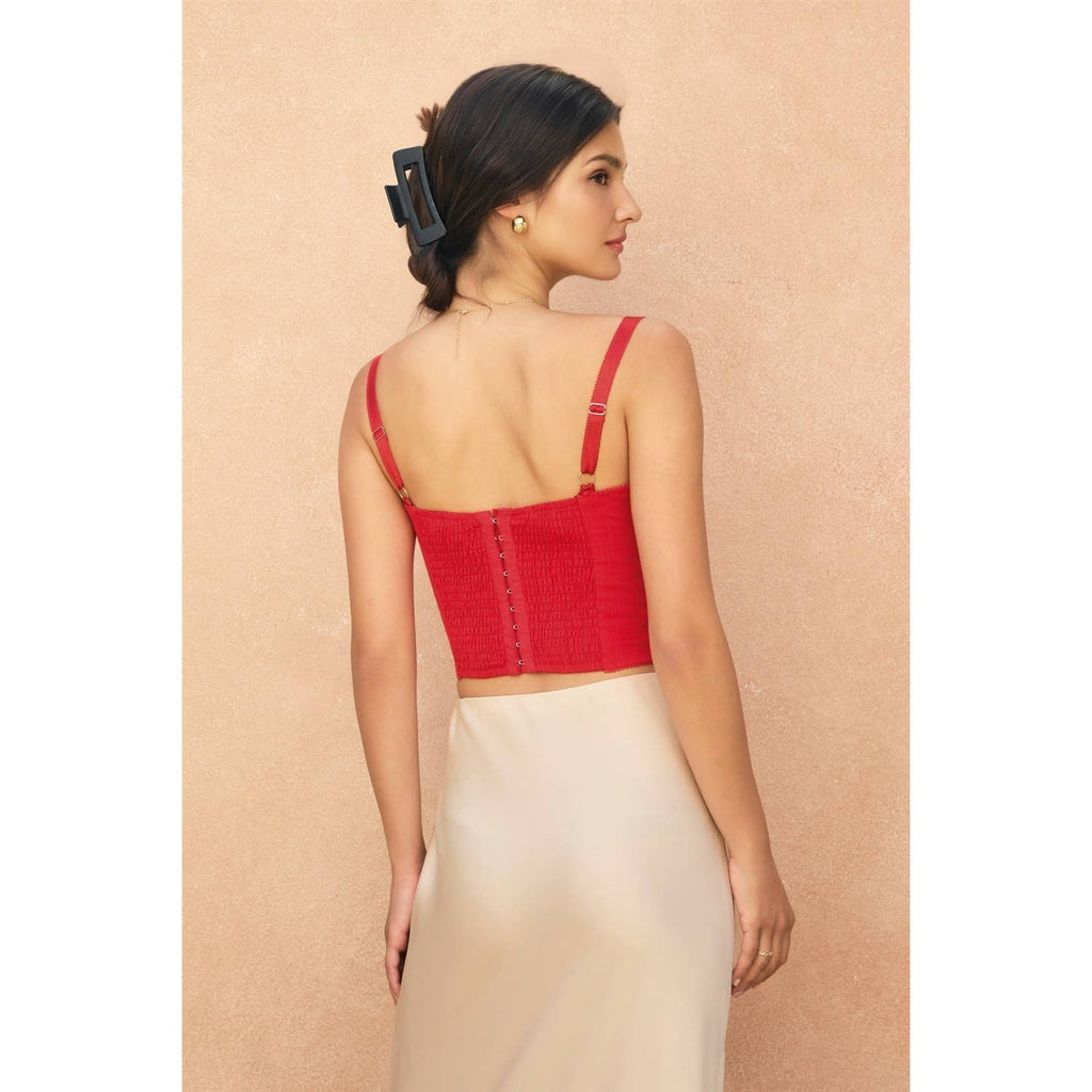 Picot Edge Corset Top