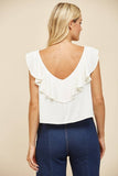 Ruffled Crop Blouse
