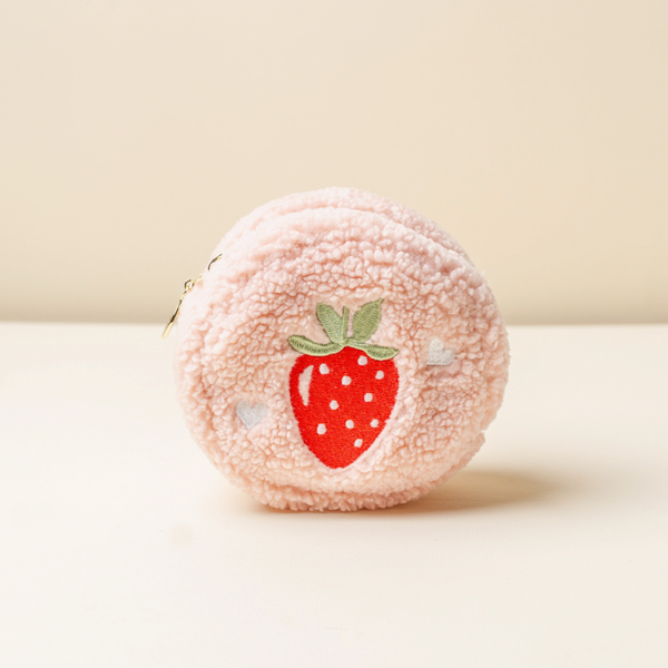 Mini Strawberry Teddy Pouch